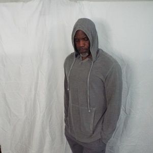 Gray Basic  Beach Hoodie